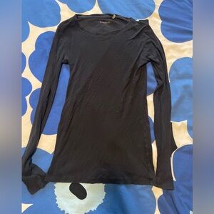 Caslon black long sleeve cotton
